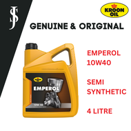 KROON OIL EMPEROL Semi Synthetic Engine Oil Motor Oil Lubricant Minyak Hitam 10W-40 4L