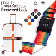 GoTravel Elasticity Luggage Belt Security Lock Luggage Cross Strap Suitcase Belt With 3 Digit Passwo
