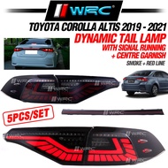 ( 925 ) Toyota Corolla Altis 2019 - 2021 Dynamic Tail Lamp With Signal Running + Centre Garnish ( Sm