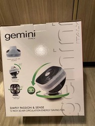 [全新閒置品] 12吋gemini 3D 遙控電風扇 energy saving fan with remote control