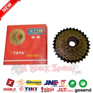 Sprocket Freewheel Sepeda 9 Speed Drat Ulir TAYA 1/2x3/32