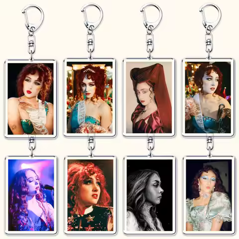 Popular Singer Keychains for Women Key Chain Ring Pink Pony Club Hot To Go Good Luck Babe Keyrings J