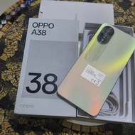 Oppo A38 ram 6/128Gb lengkap garansi resmi second