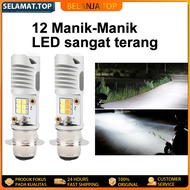 SEAMETAL Super Bright Motorcycle Led Light H6 M5 P15D Motorcycle LED Headlight Bulb Canbus 12V Super