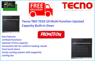 Tecno TBO 7010 10 Multi-function Upsized Capacity Built-in Oven / FREE EXPRESS DELIVERY