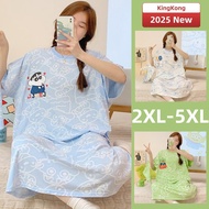 XB 2XL-5XL Night 100% Cotton Pyjamas Dress for Plus Size Women