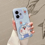 เคส OPPO Reno 14 5G เคส OPPO Reno14 Pro เคส Doraemon Liquid Glass Shell เคสกันกระแทกเต็มจอ เคสป้องกั