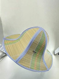1入摺疊式防曬帽，配有螢光內襯，適用於釣魚和戶外活動