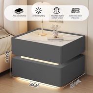 【SG stock】Smart Multi-function Storage Cabinet 50x40x48CM Bedside Table Bedroom Side Cabinet