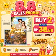 (2HR DELIVERY) Jigsaw Puzzle Frame 500/1000 PCS | 75x50cm / 70x50cm / 50.5x50.5cm | Wall Frame Bingk