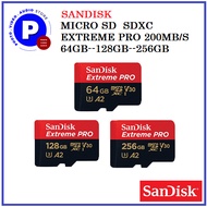 SANDISK MICRO SD  SDXC  EXTREME PRO 200MB/S  64GB--128GB--256GB