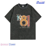 BANDITAREA "made in 1981" Oversize T-Shirt / Oversized T-Shirt / washing / washed / Vintage tee