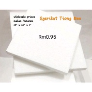 (100pcs Rm0.95)1" Gabus Tapak Hantaran/Polifom Polystyrene/Hantaran khawin/hiasan hantaran/dulang ha