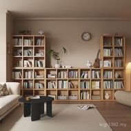 Floor-standing Integrated Whole Bookshelf Storage Grid Bookcase Living Room Cabinet Household Free C