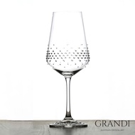 【GRANDI】仙女座無鉛水晶 施華洛世奇水鑽紅酒杯450ml(2入組)