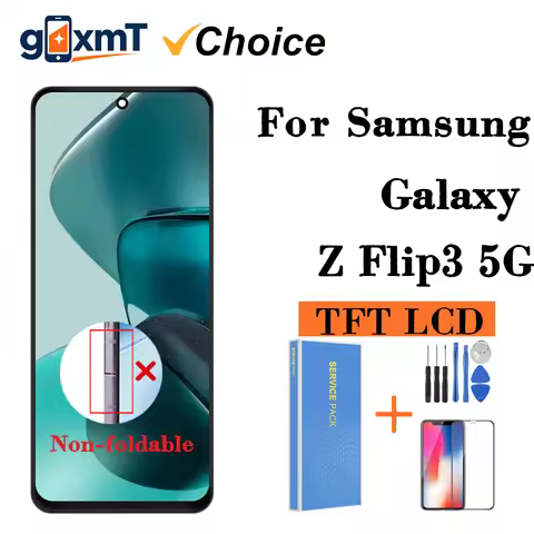 Non-Foldable TFT For Samsung Galaxy Z Flip3 5G Display SM-F711B Touch Screen Digitizer For Samsung Z