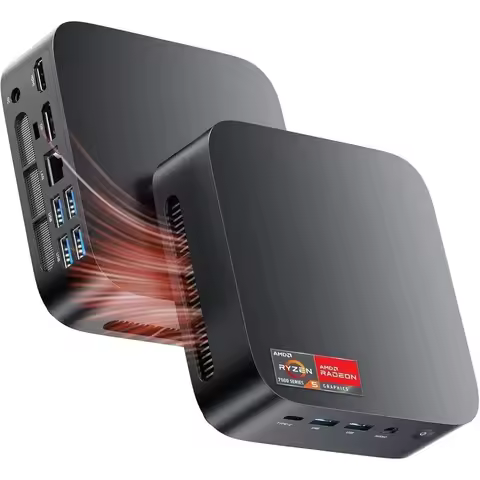 Kron Mini K1 Mini PC Gaming, AMD Ryzen 5 7430U (equiv to 5850U, 6C/12T, Up to 4.3Ghz)