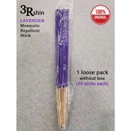 3Rshin Lavender Mosquitoes Repellent Sticks/ Ubat Nyamuk - Non Toxic Natural Ingredients incense sti