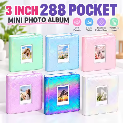 288 Pockets 3 Inch Mini Photo Album for Fujifilm Instax Mini 11 12 13 99 41 Evo Link, Large Capacity