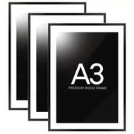 1/3pcs Photo Frame Set, A3/A4/A5 Size Picture Frames, Desktop Poster Frames, Display Frames, Wooden 