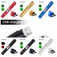 【Free Shipping】USB Rechargeable Laser Green Red Pointer Flashlight Portable High-power 10000m Adjust