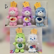 日版 Care Bears with Star Buddy 球鏈吊飾公仔 粉紅色 Pink Love-a-Lot Bear 紫色 Purple Best Friend Bear 藍色 Blue Gru