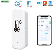 Wifi Tuya Smart Temperature Sensor Humidity Detector Indoor Hygrometer Thermometer Sensor Work With
