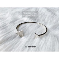 Triangle Silver Bangle