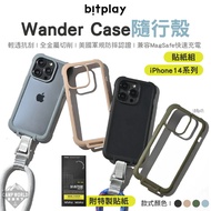 Phone Case Bitplay Wander Accompanying Sticker Set iPhone14 Series Shock-Resistant Lanyard Camping O
