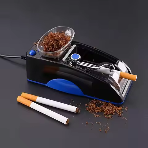 Electric Cigarette Rolling Machine Automatic Tobacco Winding Raw Grass Injector Roller Cigarette Nic