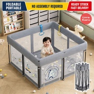 Foldable Baby Playpen No Assembly Portable Kids Play Yard Ball Pit Safety Fence