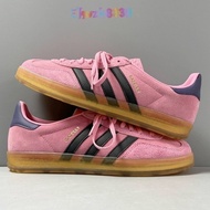 [Pure Original Grade] Gazelle Indoor Anti-Slip Low-Top Sneakers Outdoor Jogging Shoes Pink Black IE7