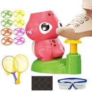 Flying Saucer Shooter Dinosaur Shape Saucer Disc Launcher Toys Cat Toys Flying Propellers Flying Dis
