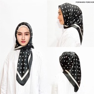 ขายร้อนพิมพ์ Polka Dot ผู้หญิงผ้าคลุมไหล่ยาว110*110ซม. ผ้าพันคอบาหลี Gauze มุสลิม Headscarf T110004