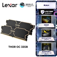 LEXAR RAM (แรม)THOR OC 32GB (16GBX2) DDR5 6000 BLACK (LD5U16G60C38LG-RGD) WARRANTY LT