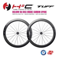TUFF HELIUM 56 DISC BRAKE CARBON SPOKE WHEELSET
