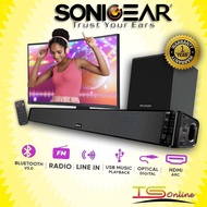 SonicGear SonicBar BT3500 / BT5500 Soundbar and Subwoofer | Optical Line-In | Coaxial Line-In | Aux 
