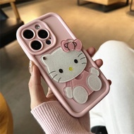 Sanrio Hello Kitty Makeup Mirror Phone Case For Realme C67 4G 5G 8 8S Q3 11 11X 5G Realme 12 Pro+ 11