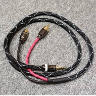 DIY 3.5mm to 2 RCA Japan Canare Audio Cable (1m / 1.5m / 2m / 3m)