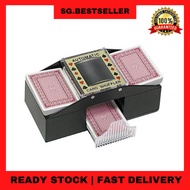 SG SELLER: 1-2 DECKS Automatic Poker Card Shuffler Playing Casino Robot Shuffling Machine Poker Acce