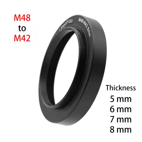 M48 (F)-M42 (M) Telescope Adapter Ring M48x0.75 to M42x0.75 Female to Male thickness 5mm / 6mm / 7mm