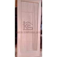 (Langsung Diproses) Pintu Kayu Kamar Atau Utama Daun Pintu Kayu Jati Putih | Grab/Gosend