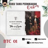 Free PHOTO guest book and use name | Guest book containing 500 guests | Custom wedding guest books |