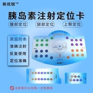 Positioning Card Insulin Needle Injection Auxiliary Positioning Card Insulin Position Map [HJS]