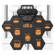 Electronic Drum Set, Electronic Drum Pad Portable Colored Hand Rolled Drum Pad for Adult Beginner Pe