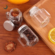1Pc 40ml Mini Jam Honey Jar Portable Leakproof Coffee Milk Juice Bottle With Lid Home Party Bar Vodk