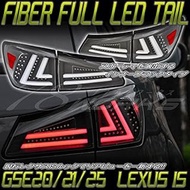 78Works LEXUS IS ISF Fibertail LED Tail Lamp Black Type GSE20/21/25 USE20 -