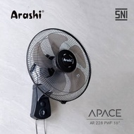 Kipas Arashi APACE 16” Wall Fan Kipas Dinding Angin Kencang