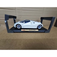 1/18 Maisto Maisto Ford GT90 Car Model White, The Paint Surface Is Intact, The Door Can Be Opened, T