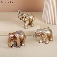 Dickly Resin Elephant Ornaments Figurines Creative Nordic Style Tabletop Decoration Elephant Statue 
